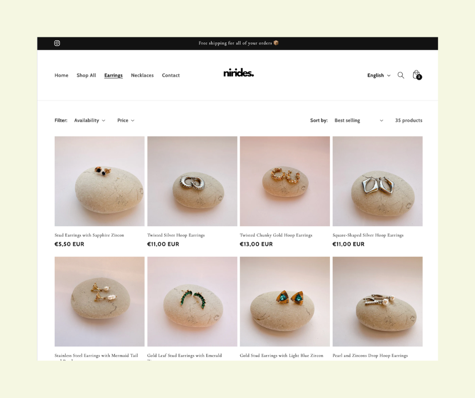 Nirides Jewelry project